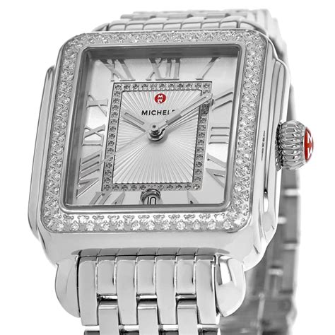 michele replica watches diamond deco|michele deco diamond women's watch.